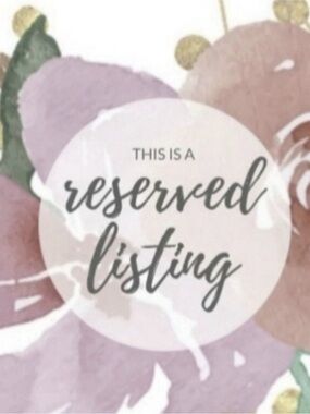 Reserved for Chrissy